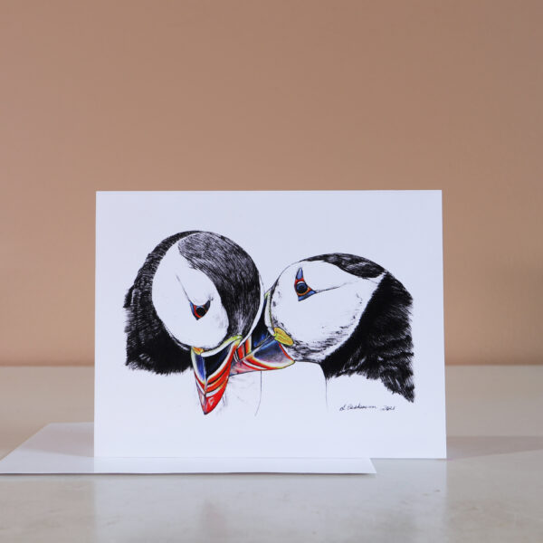 Atlantic Puffins n°1 - note card