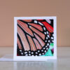 Monarch Wing Detail - note card
